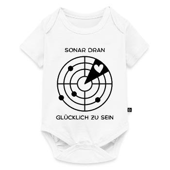 Glücklich sein  - Baby Premium Kurzarmbody - Weiß - Vorne