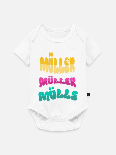 Müller - Baby Premium Kurzarmbody - Weiß
