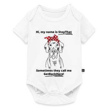 Hundeliebhaber Beagle Design - Baby Premium Kurzarmbody - Weiß - Vorne