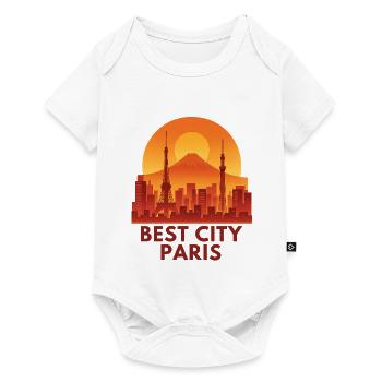 Best City Paris Silhouette - Baby Premium short-sleeve bodysuit - white - Front