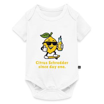 Citrus Shredder on Skateboard - Baby Premium short-sleeve bodysuit - white - Front