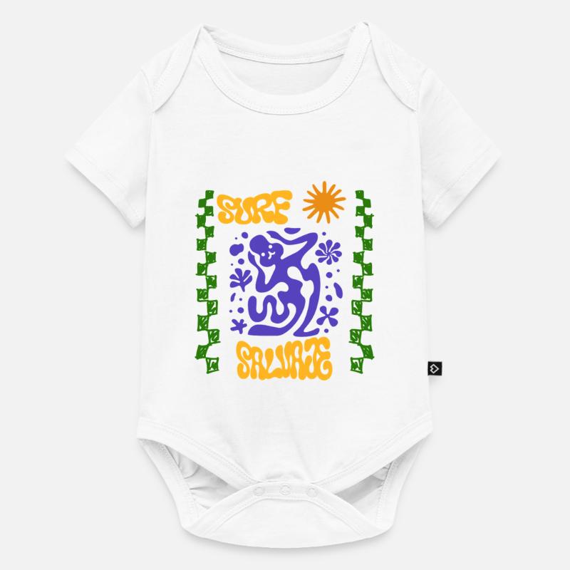 Psychedelic Surf Salvaje  - Baby Premium short-sleeve bodysuit - white