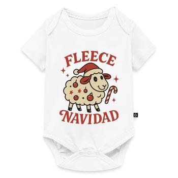 Funny Christmas Gift Fleece Navidad - Baby Premium short-sleeve bodysuit - white - Front