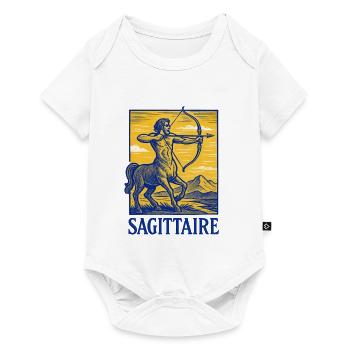 Signe astrologique du Sagittaire - Astrologie - Body à manches courtes Premium Bébé - blanc - Devant