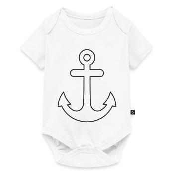 Anker Minimalist Design - Baby Premium short-sleeve bodysuit - white - Front