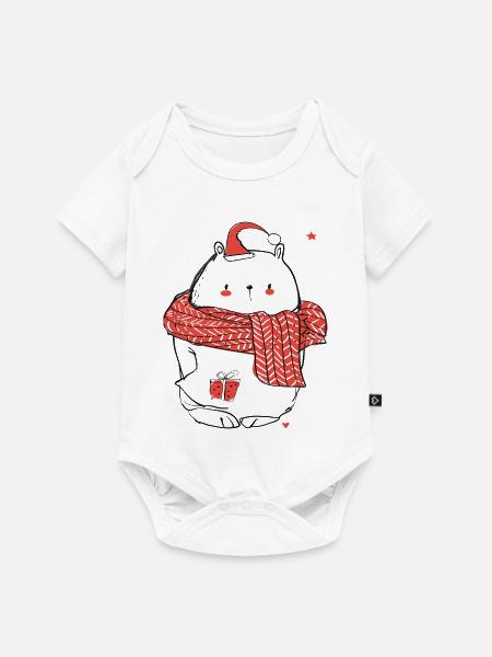 Winterzauber - Baby Premium Kurzarmbody - Weiß