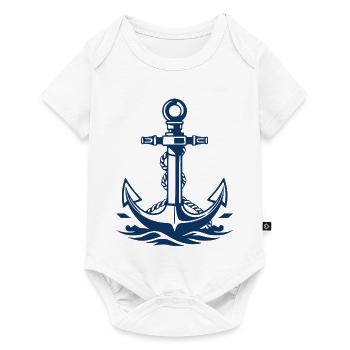  Anker Seemann Matrose Norddeutschland Geschenk - Baby Premium Kurzarmbody - Weiß - Vorne