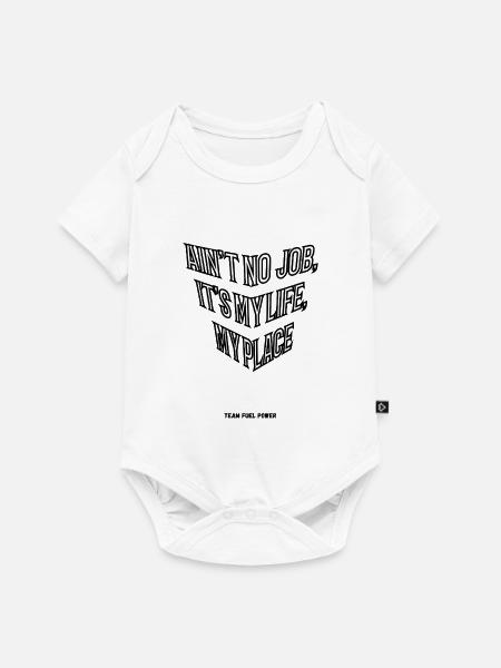 No Job My Life T-Shirt - Baby Premium Kurzarmbody - Weiß