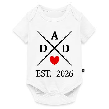 Dad Heart EST. 2026 - Baby Premium short-sleeve bodysuit - white - Front