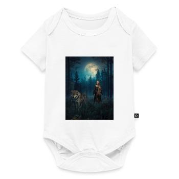 Moonlight Forest Guardian - Baby Premium short-sleeve bodysuit - white - Front