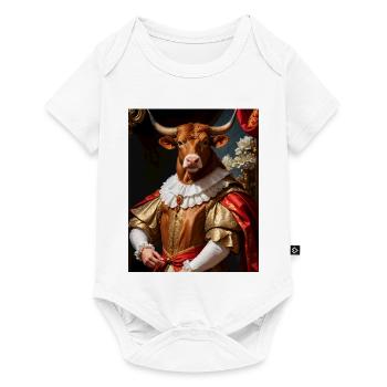 Majestic bull – king of the Baroque - Baby Premium short-sleeve bodysuit - white - Front