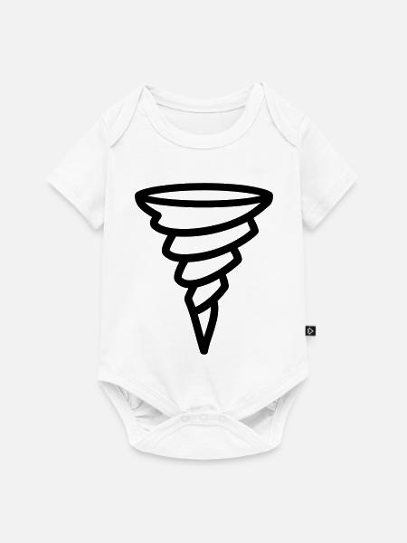 Tornado - Baby Premium Kurzarmbody - Weiß