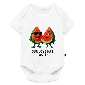 Melon love with taste - Body à manches courtes Premium Bébé - blanc - Devant