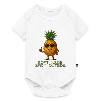 Pineapple with style Soft Inside - Baby Premium short-sleeve bodysuit - white - Front