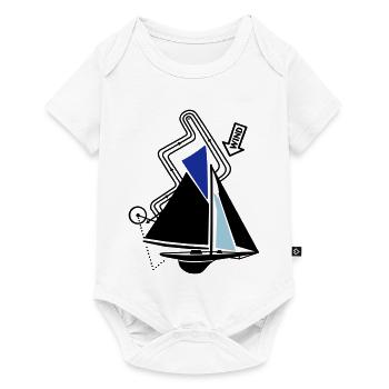 Parcours classique de régate de voilier Voilier Yacht - Body à manches courtes Premium Bébé - blanc - Devant
