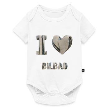 J’adore Bilbao – Design architectural moderne - Body à manches courtes Premium Bébé - blanc - Devant