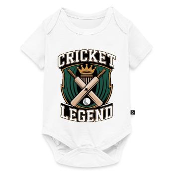 Drôle de cricket : Jeu de cricket vintage - Body à manches courtes Premium Bébé - blanc - Devant