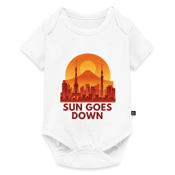 Sonnenuntergang Skyline - Baby Premium Kurzarmbody - Weiß - Vorne