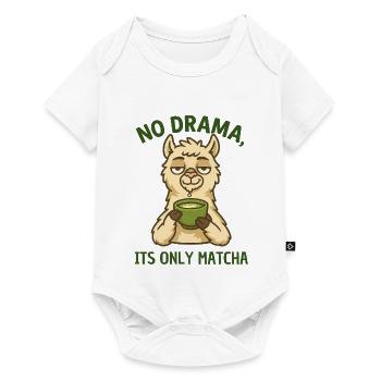 Lama Matcha Rest – No Drama - Baby Premium short-sleeve bodysuit - white - Front