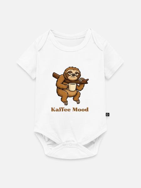 Kaffee-Sloth Mood - Baby Premium Kurzarmbody - Weiß