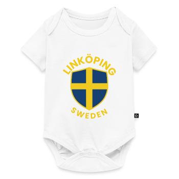 Linköping Sweden Shield Tee - Baby Premium short-sleeve bodysuit - white - Front