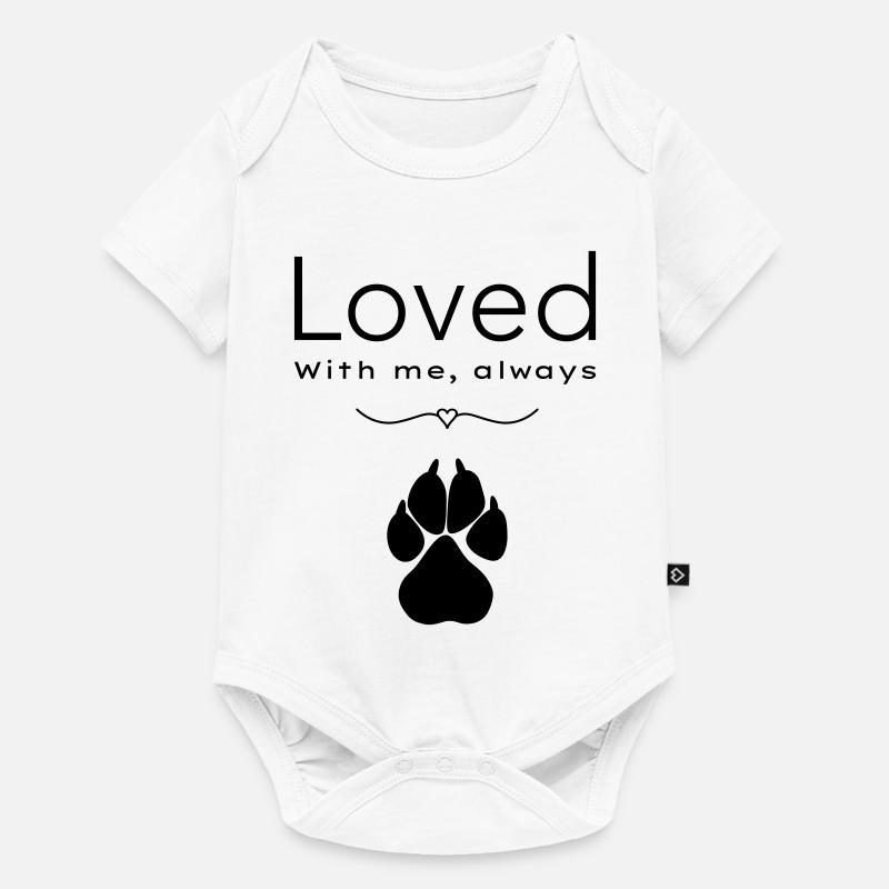 Der Hund liebte ihn - Baby Premium Kurzarmbody - Weiß