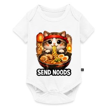 Ramen Cat Send Noods - Baby Premium short-sleeve bodysuit - white - Front