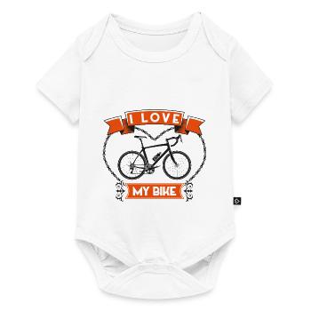 J’aime Mon Vélo – I Love My Bike - Body à manches courtes Premium Bébé - blanc - Devant