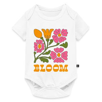 Floral Splendour Pop Art - Baby Premium short-sleeve bodysuit - white - Front
