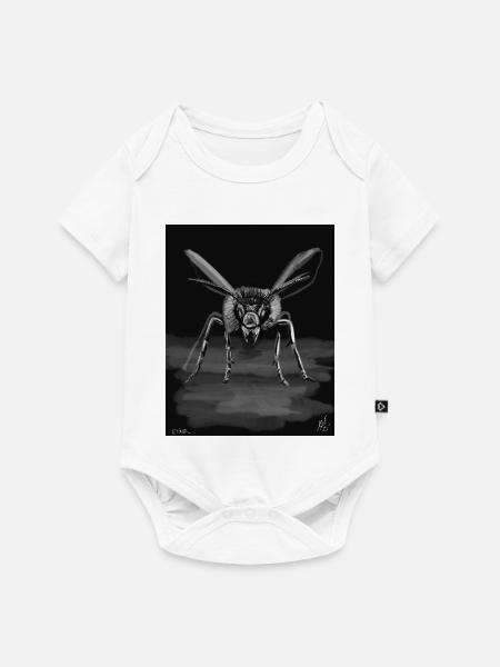 Midnight Stinger Mono Bee - Baby Premium Kurzarmbody - Weiß