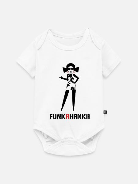 FUNK A HANKA - Baby Premium Kurzarmbody - Weiß
