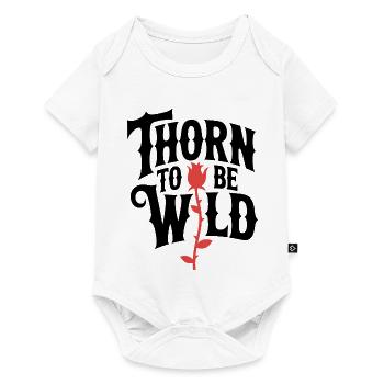 Rose deer - Baby Premium short-sleeve bodysuit - white - Front