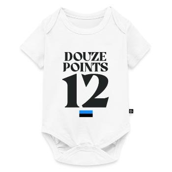 Douze points Eurovision Estonie - Body à manches courtes Premium Bébé - blanc - Devant