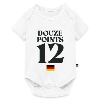 Douze points 12 Allemagne Eurovision - Body à manches courtes Premium Bébé - blanc - Devant
