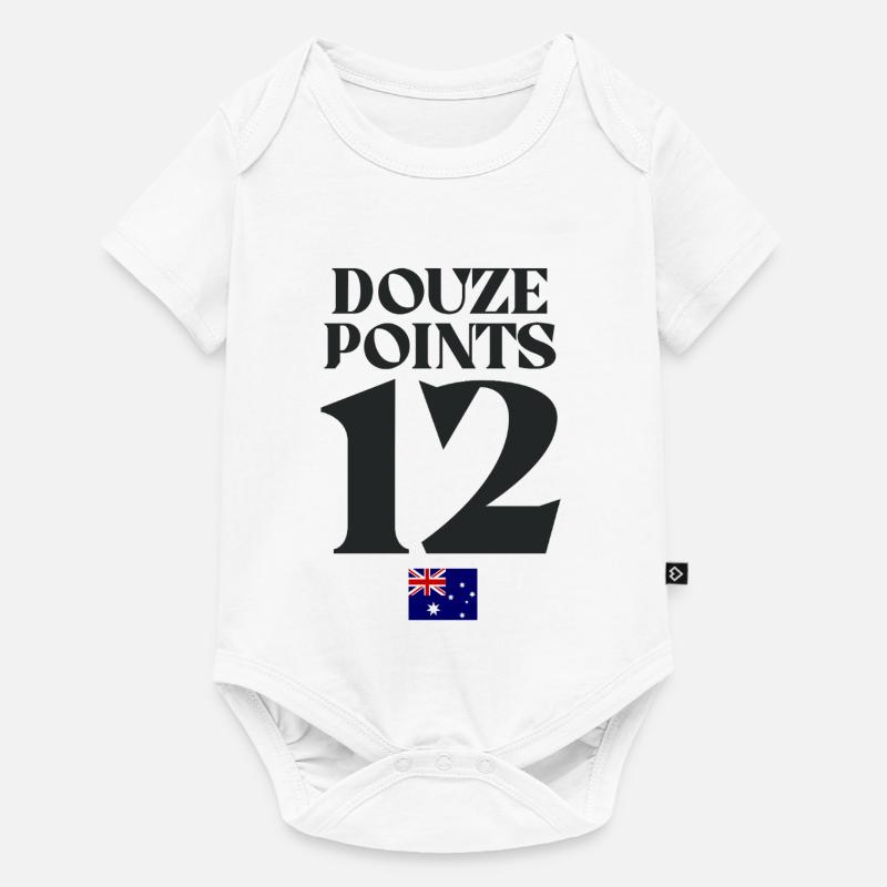 Douze Points Australie Eurovision - Body à manches courtes Premium Bébé - blanc