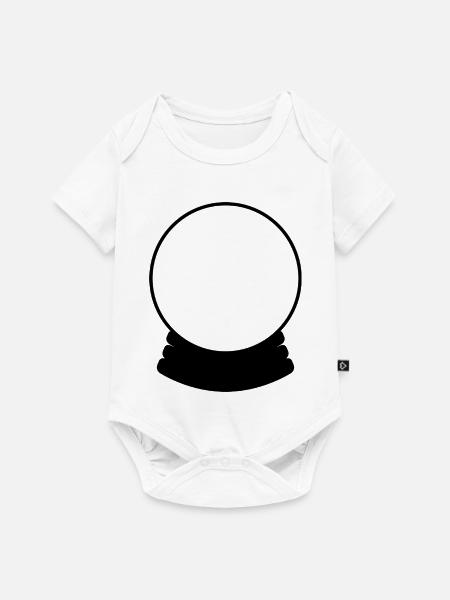 Kristallkugel - Baby Premium Kurzarmbody - Weiß