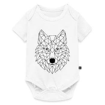 Polygone de loup - Body à manches courtes Premium Bébé - blanc - Devant