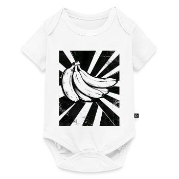 Black and White Bananas Collage - Baby Premium short-sleeve bodysuit - white - Front