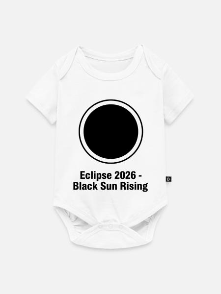 Eclipse 2026 Black Sun Rising - Baby Premium Kurzarmbody - Weiß