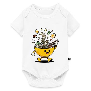 Bol de Ramen Joyeux - Body à manches courtes Premium Bébé - blanc - Devant