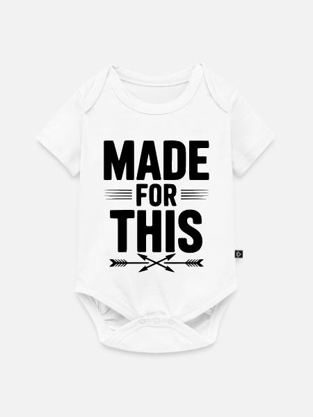 Dafür gemacht - Baby Premium Kurzarmbody - Weiß