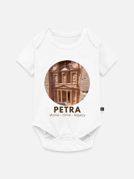 Petra Schatzhaus 3 - Baby Premium Kurzarmbody - Weiß