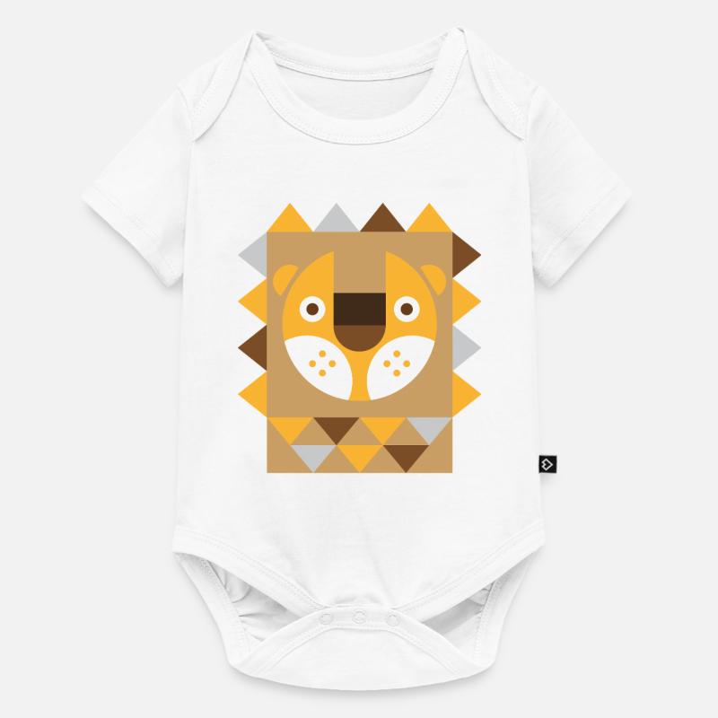 Löwe - Baby Premium Kurzarmbody - Weiß
