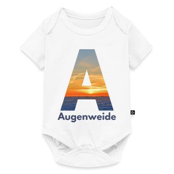 Augenweide - Wortschätze, vergessene Wörter - Baby Premium Kurzarmbody - Weiß - Vorne
