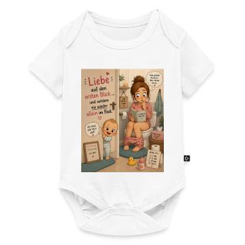 Nie wieder allein - Baby Premium Kurzarmbody - Weiß - Vorne