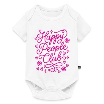 Happy People Club - Baby Premium short-sleeve bodysuit - white - Front