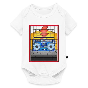 Stained Glass Boombox Illustration - Baby Premium short-sleeve bodysuit - white - Front
