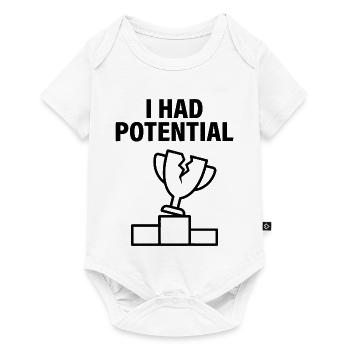 I Had Sarcastic Humor Potential - Baby Premium short-sleeve bodysuit - white - Front
