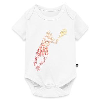Idée cadeau pour un tennis avec tennis - Body à manches courtes Premium Bébé - blanc - Devant