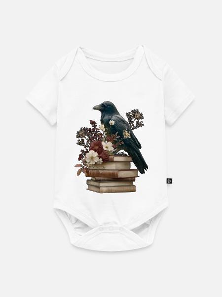 Rabe - Baby Premium Kurzarmbody - Weiß
